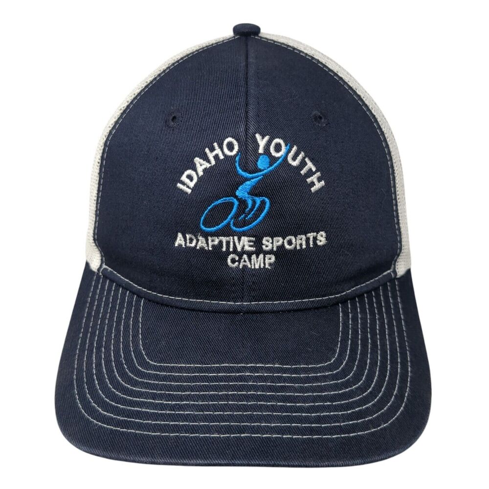 Idaho Youth Adaptive Sports Camp Trucker Hat Blue One Size Mesh Back